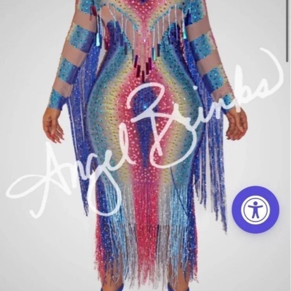 Vibrant Sequin Maxi Dress